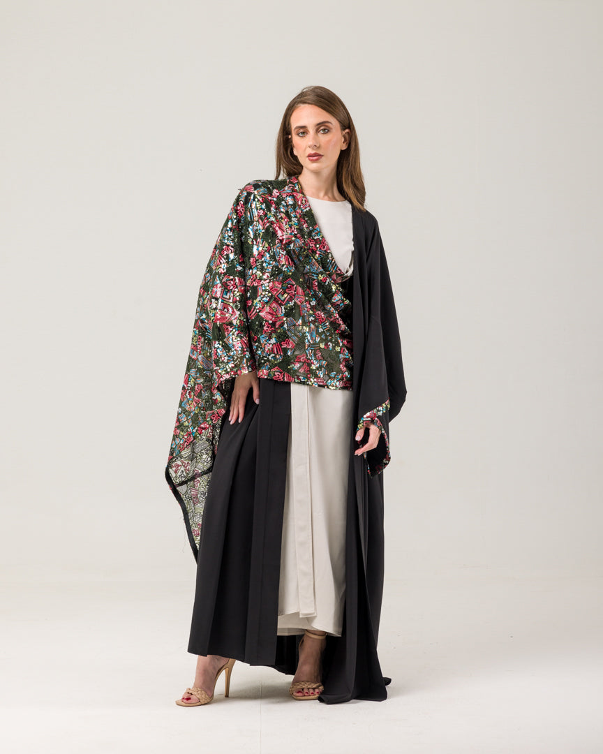 Evening black Abaya