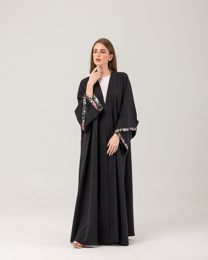 Evening black Abaya