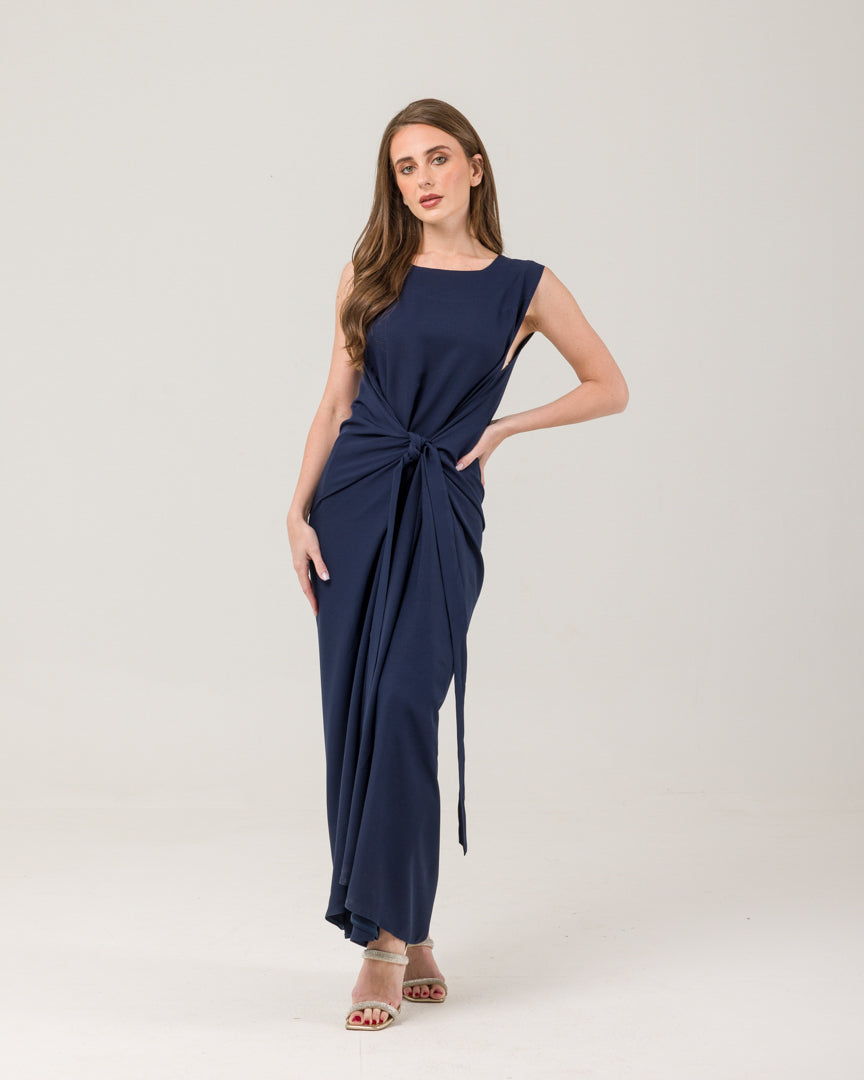 Navy Joubert lace Abaya