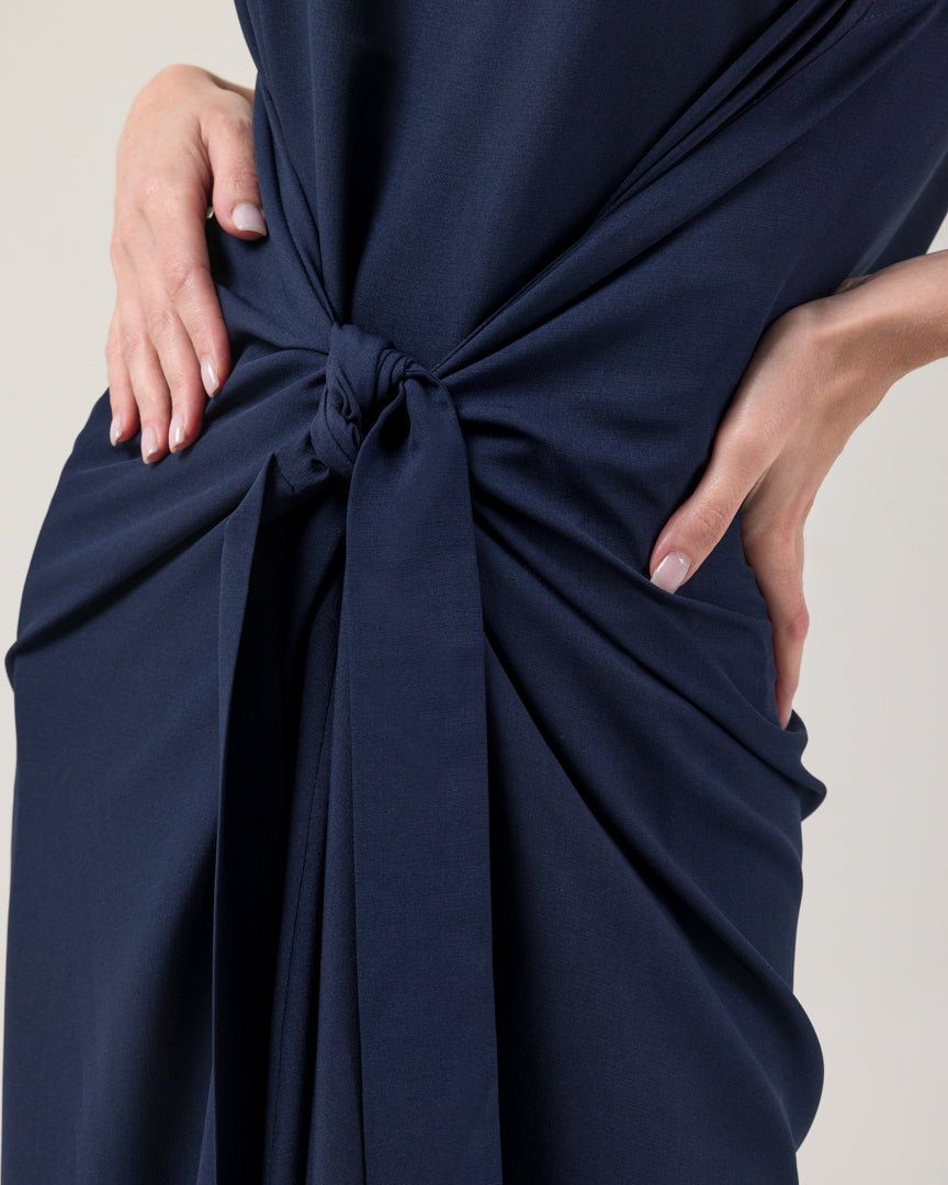 Navy Joubert lace Abaya