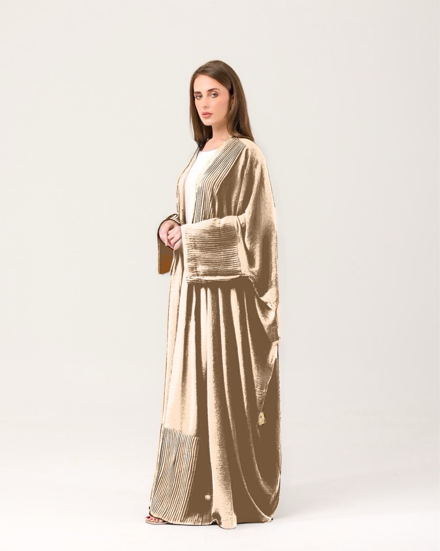 Pre-Order Pleated Bisht abaya